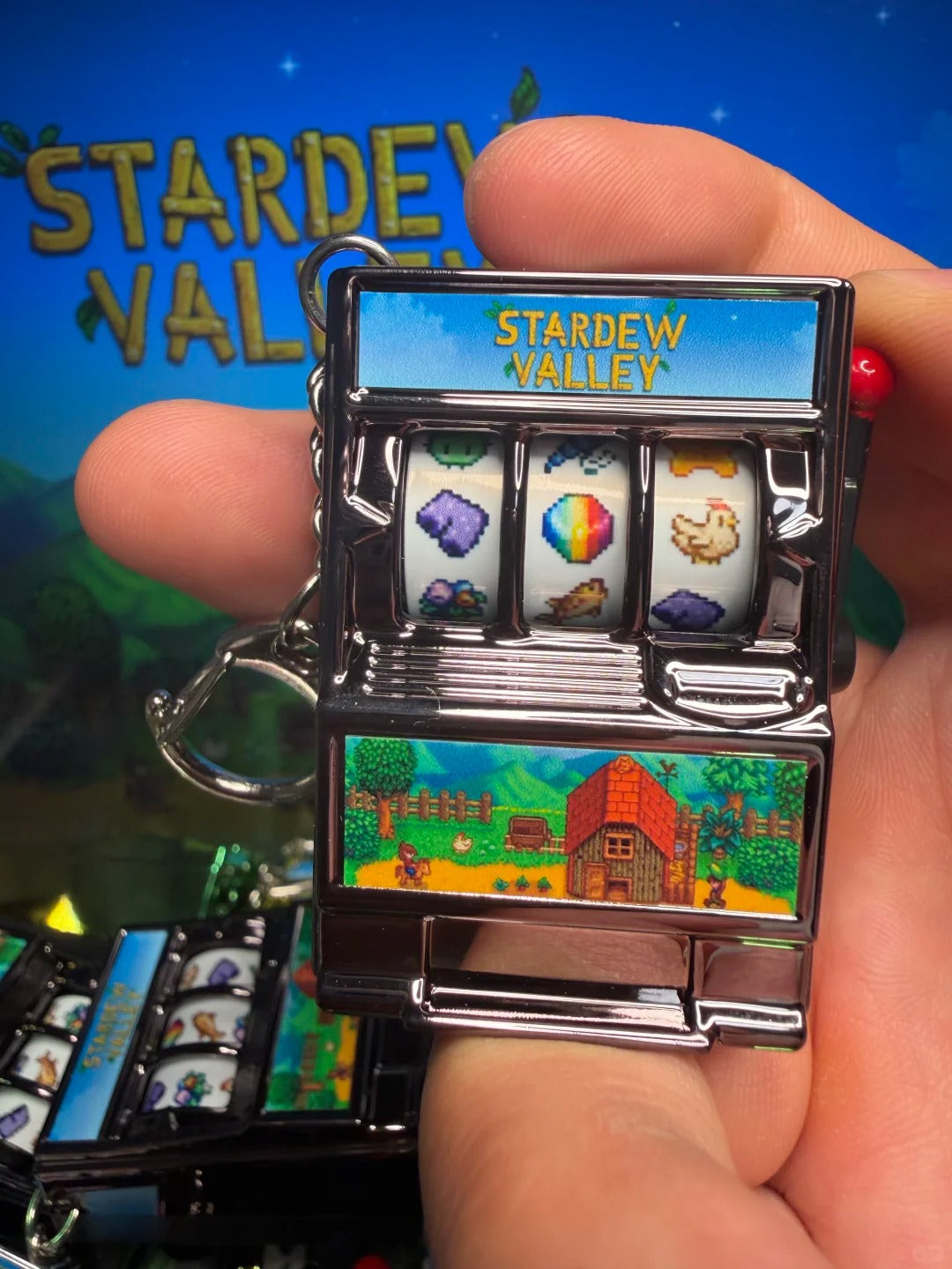 Stardew Valley Interactive Lucky Spin Keychain & Bag Charm