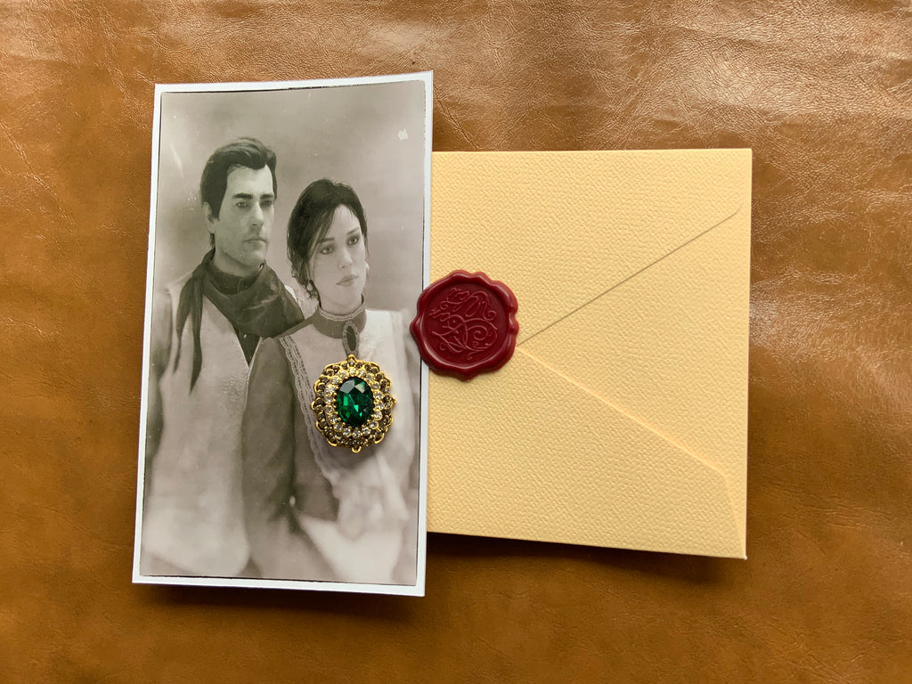 Mary’s Letter + Letter Envelope Brooch Ring