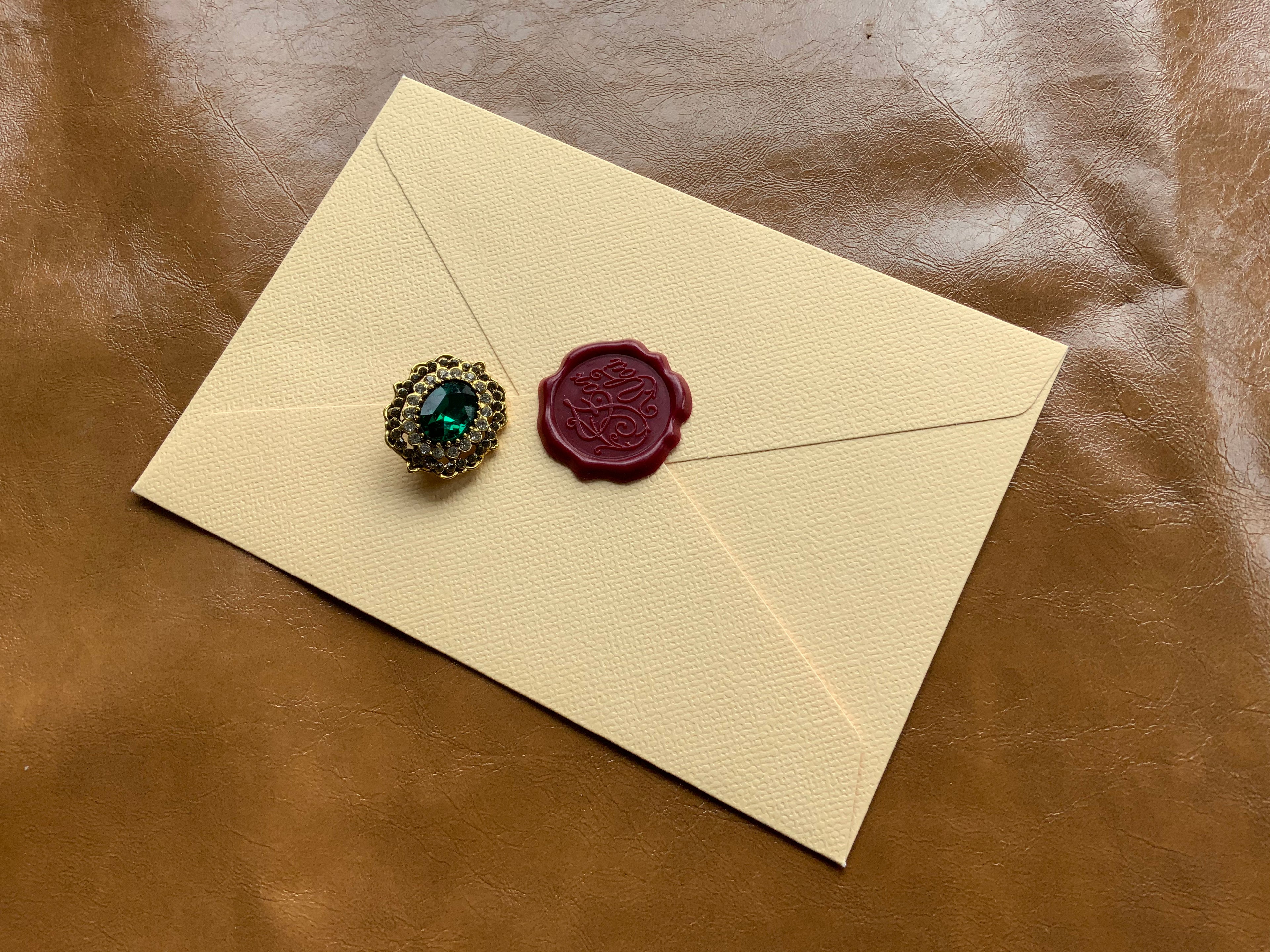 Mary’s Letter + Letter Envelope Brooch Ring