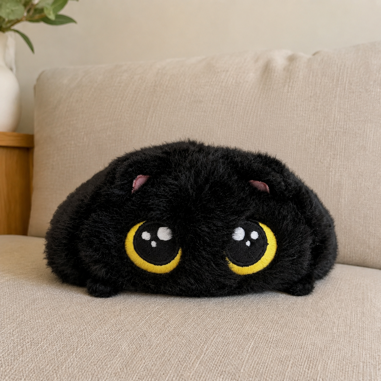 PurrPuff Cat Plush Pillow