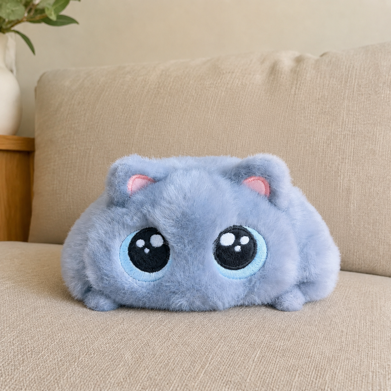 PurrPuff Cat Plush Pillow