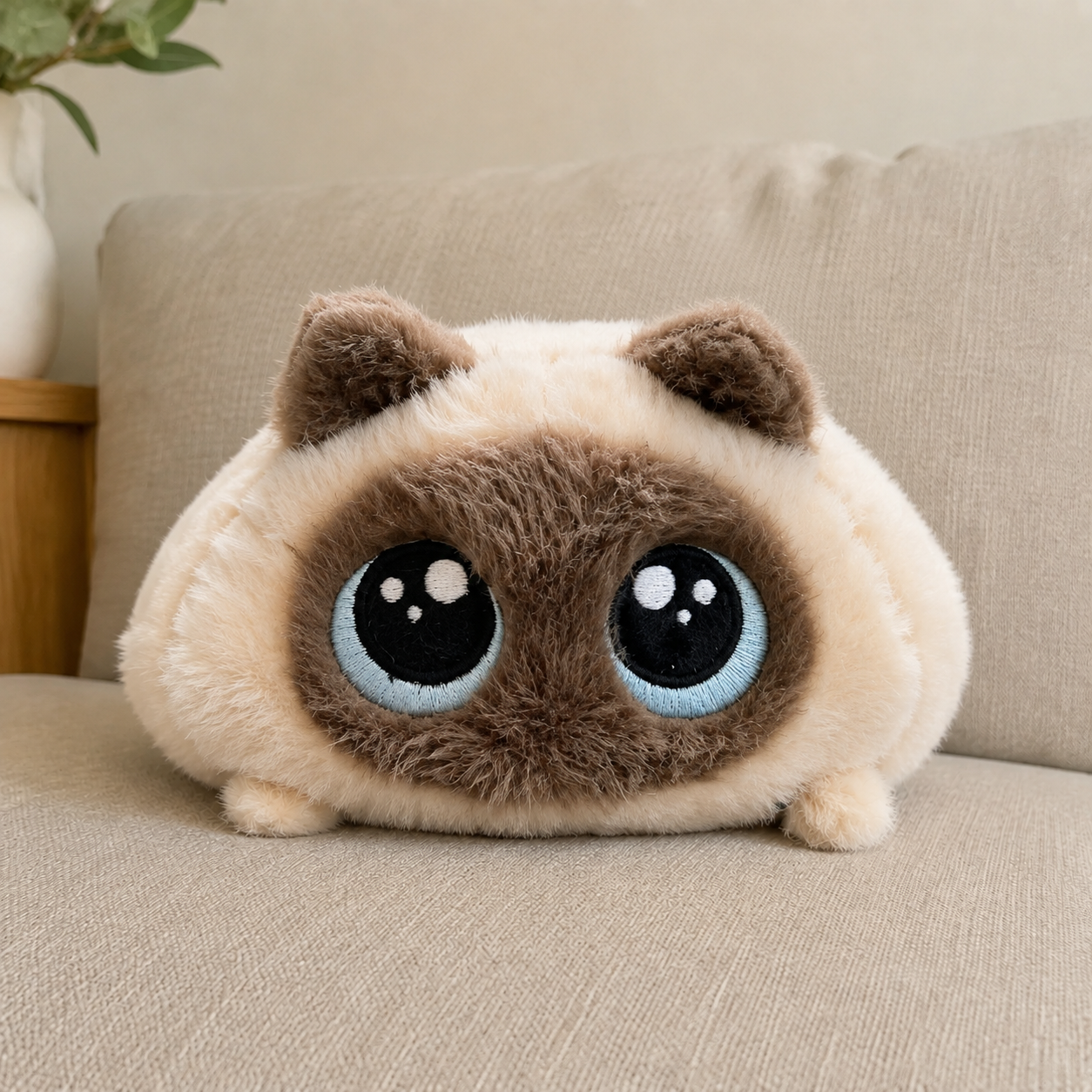 PurrPuff Cat Plush Pillow