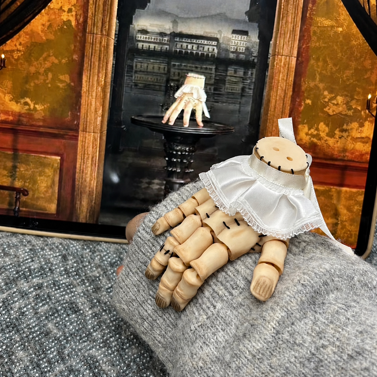 Handmade Skeleton Hand Bag Charm