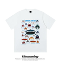 Shark Face Graphic Cooling Oversized Tee