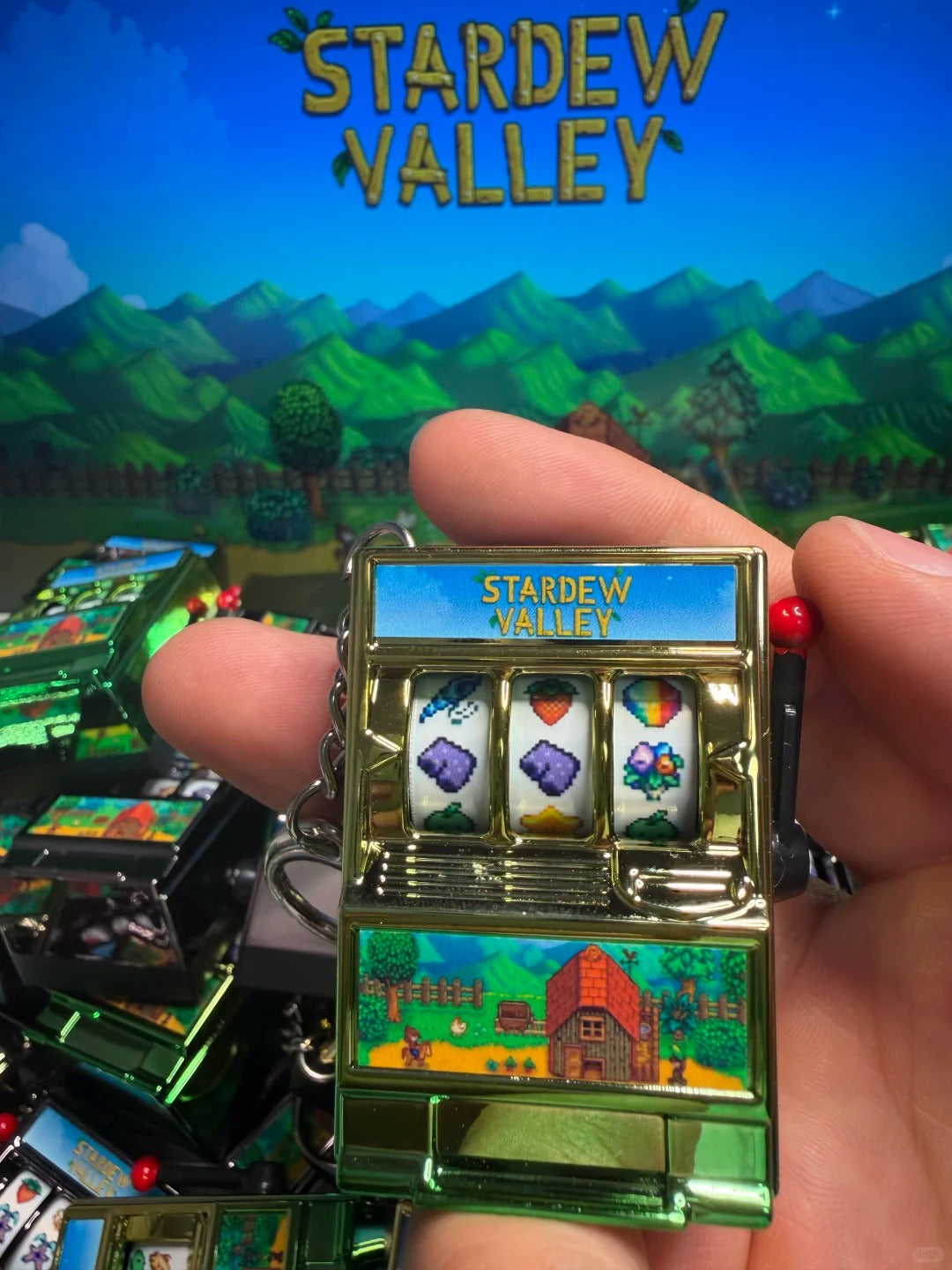 Stardew Valley Interactive Lucky Spin Keychain & Bag Charm