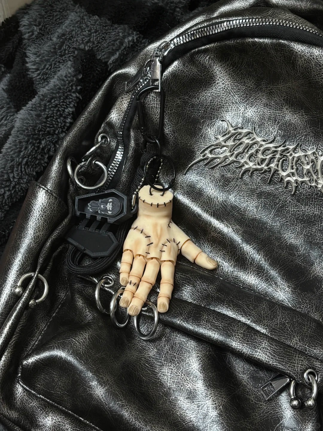 Handmade Skeleton Hand Bag Charm