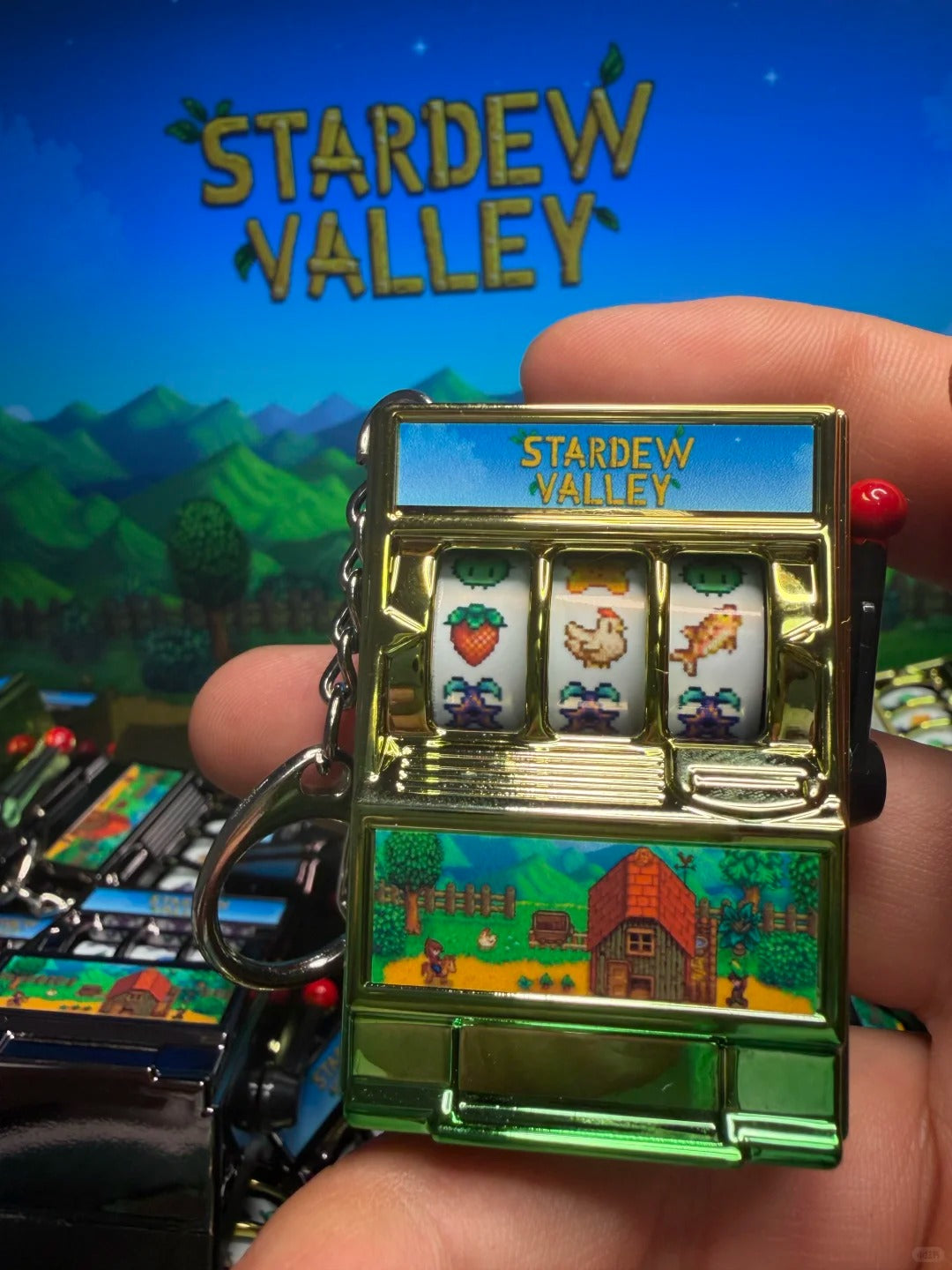 Stardew Valley Interactive Lucky Spin Keychain & Bag Charm