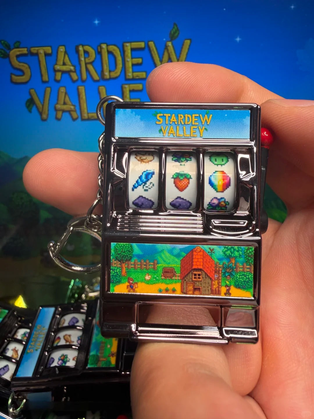 Stardew Valley Interactive Lucky Spin Keychain & Bag Charm