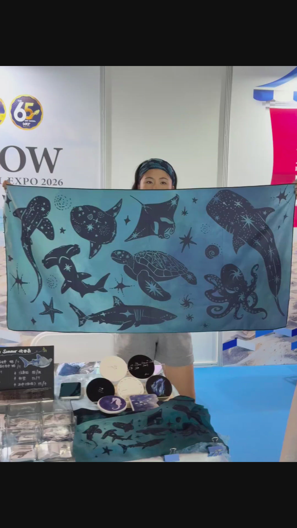 Ocean Life Double-Sided Quick-Dry Beach Towel